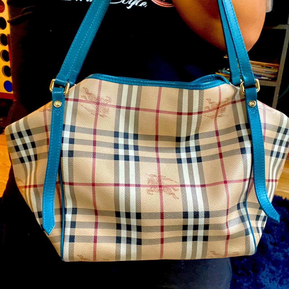 Burberry coated canvas tote